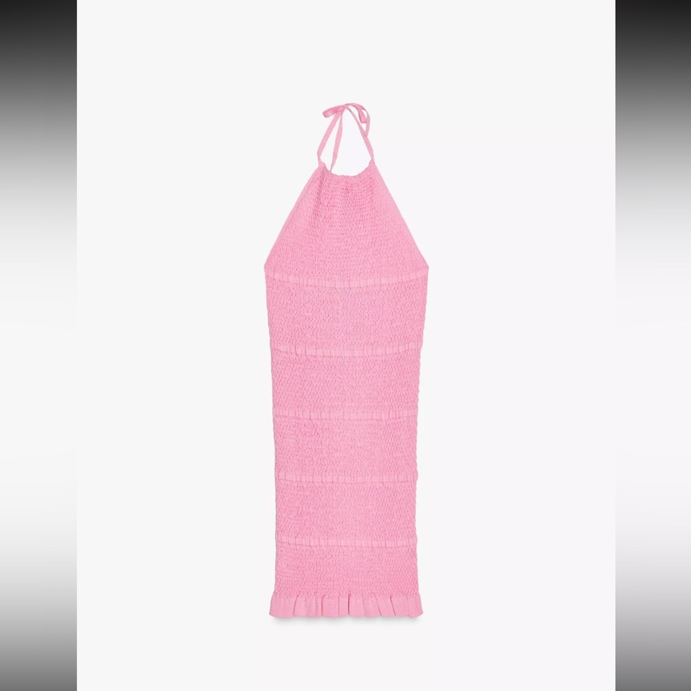 Zara Pink Halter Mini Dress